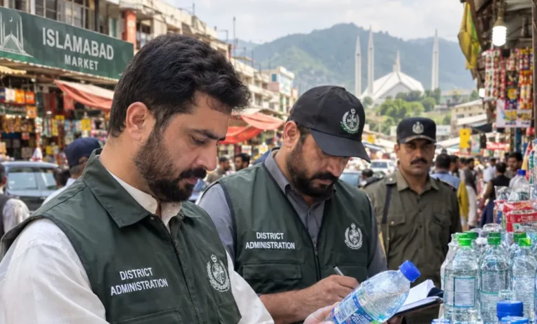سلام آباد میں پلاسٹک فری مہم کے تحت سنگل یوز پلاسٹک بوتلوں کے خلاف کریک ڈاؤن