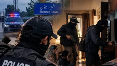 اسلام آباد کے علاقے شہزاد ٹاؤن میں مبینہ طور پر پولیس اہلکار ظاہر کرکے گھر میں داخل ہونے کے واقعے کی نمائندہ تصویر
