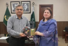 ایم ڈی اے پی پی سبین عثمان خٹک کی علامہ اقبال اوپن یونیورسٹی کے وائس چانسلر ڈاکٹر ناصر محمود سے ملاقات