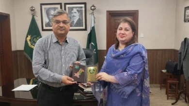 ایم ڈی اے پی پی سبین عثمان خٹک کی علامہ اقبال اوپن یونیورسٹی کے وائس چانسلر ڈاکٹر ناصر محمود سے ملاقات
