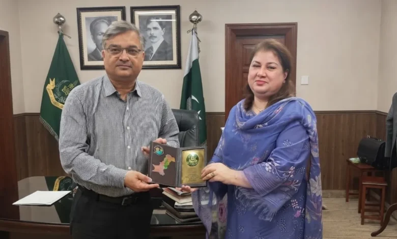 ایم ڈی اے پی پی سبین عثمان خٹک کی علامہ اقبال اوپن یونیورسٹی کے وائس چانسلر ڈاکٹر ناصر محمود سے ملاقات