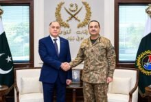 بیلاروس کے وفد کی فیلڈ مارشل عاصم منیر سے جنرل ہیڈ کوارٹرز راولپنڈی میں ملاقات