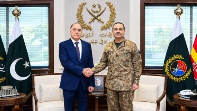 بیلاروس کے وفد کی فیلڈ مارشل عاصم منیر سے جنرل ہیڈ کوارٹرز راولپنڈی میں ملاقات